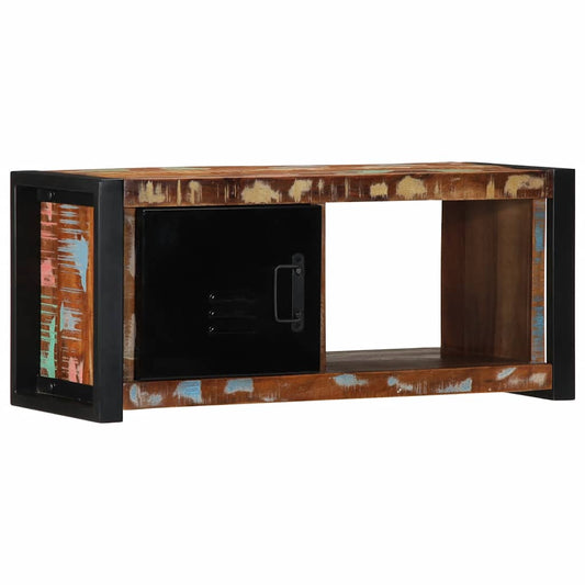 TV-benk 80x30x35 cm gjenvunnet heltre