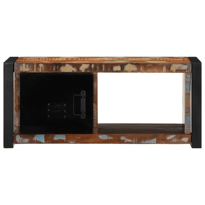 TV-benk 80x30x35 cm gjenvunnet heltre