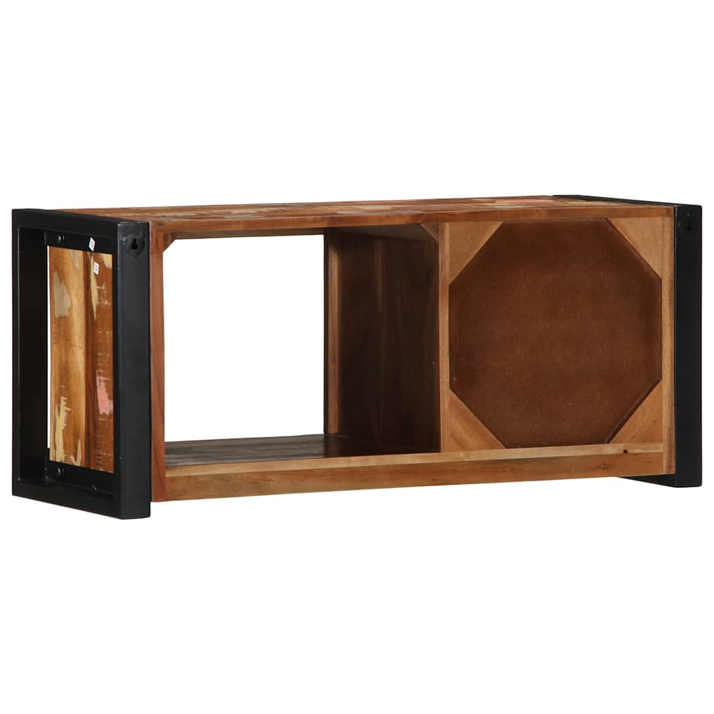 TV-benk 80x30x35 cm gjenvunnet heltre