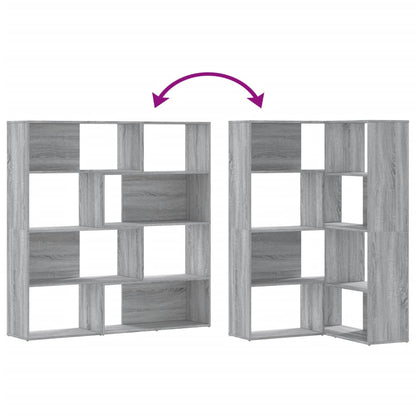Bokhylle Sonoma Grå hjørne 4 lag 85x85x140 cm