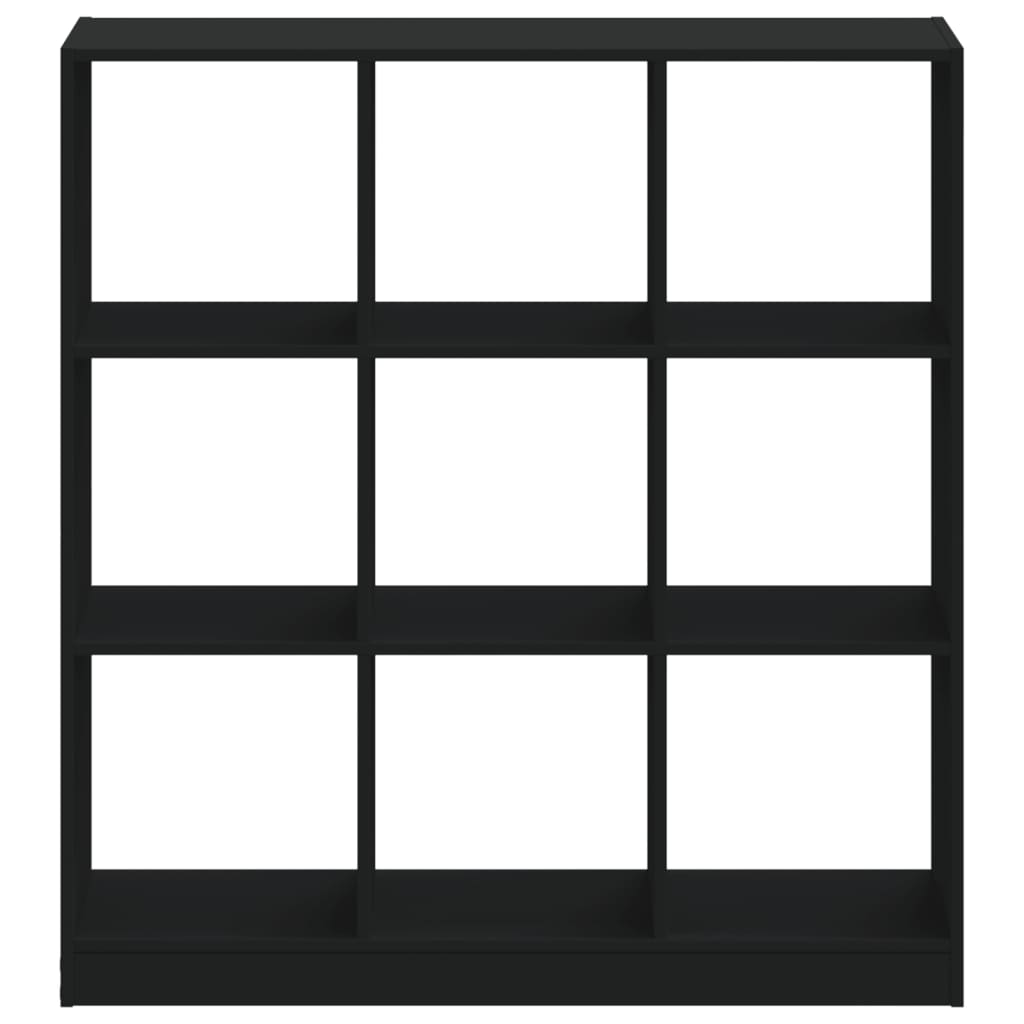 Bokhylle Svart 102x32x108 cm