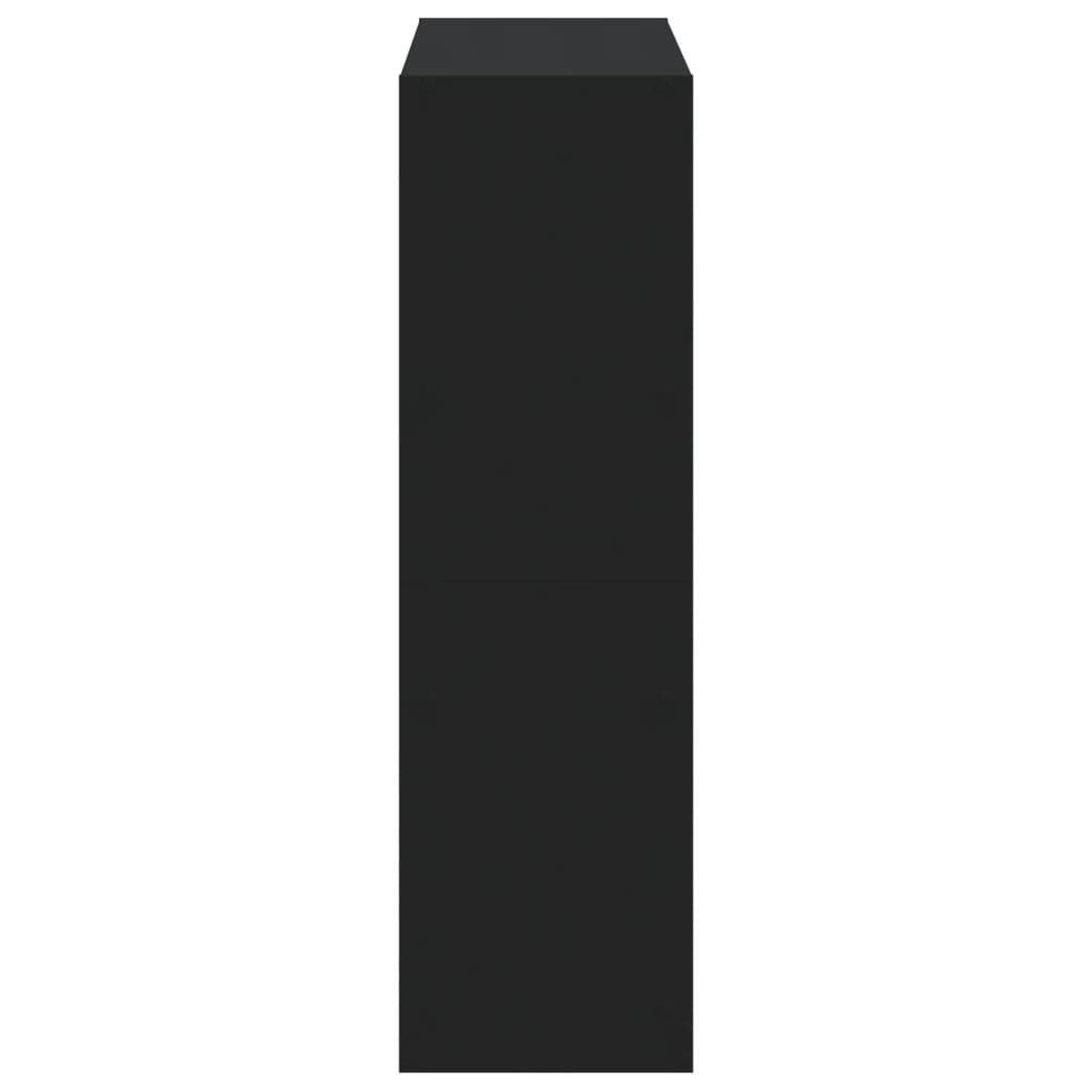 Bokhylle Svart 102x32x108 cm