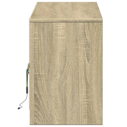 TV-Møbel Sonoma Eik TV-benk med LED 140x34x50 cm