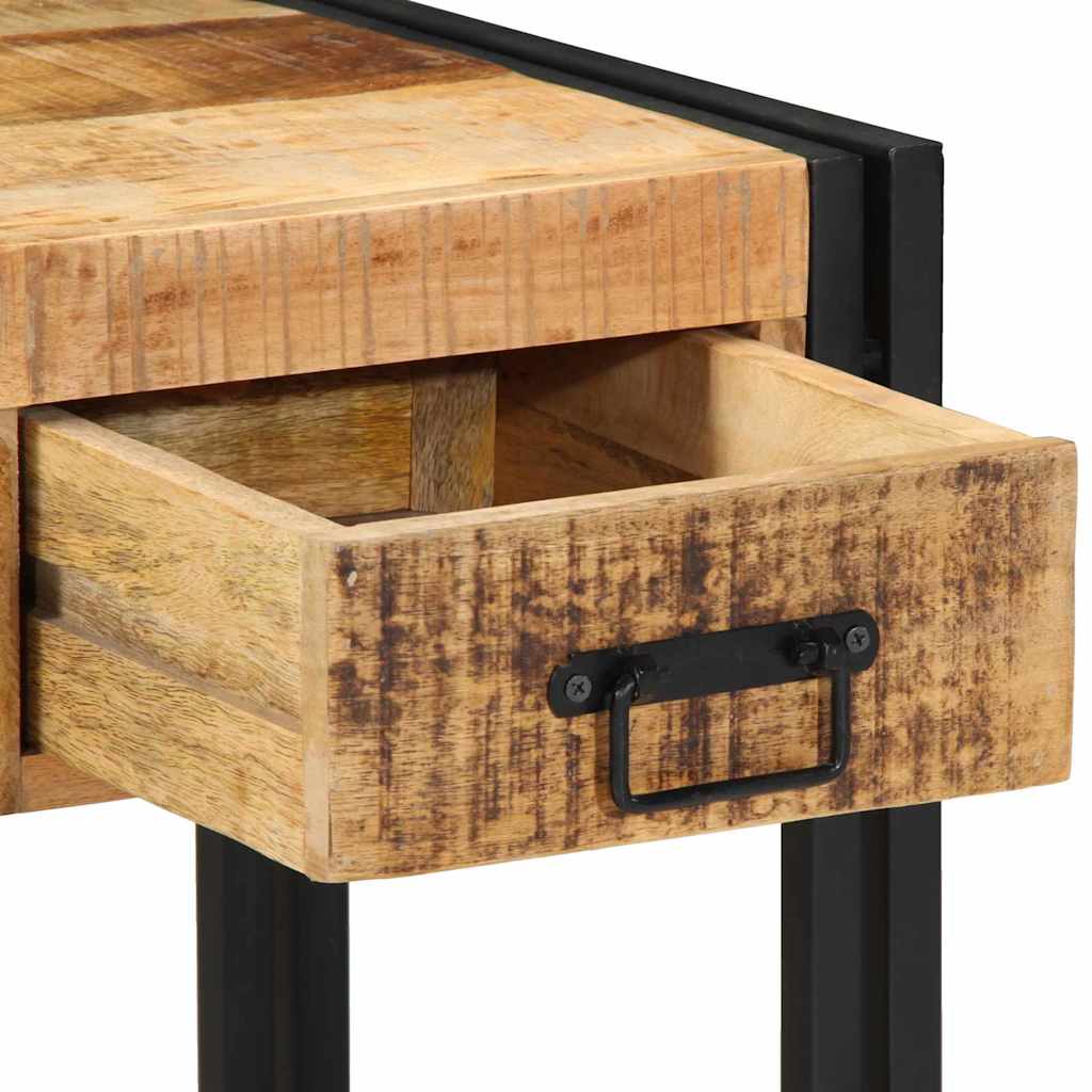 Avlastningsbord Konsollbord Brun med skuff 40 x 40 x 50 cm heltre mango