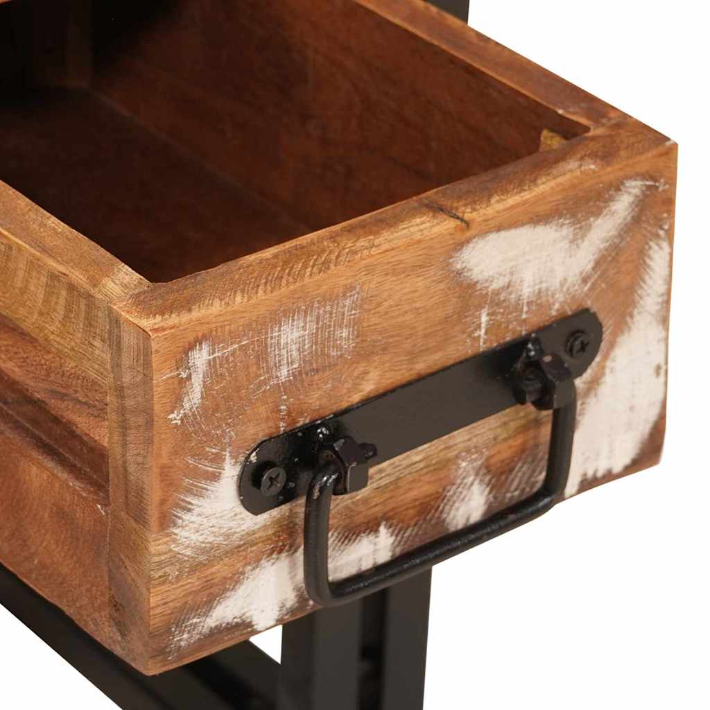 Sidebord Tre 30 x 30 x 40 cm Massiv Tre og metall