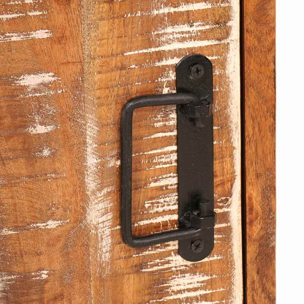 Nattbord Sengbord Brun 35 x 33 x 48 cm Massiv Rektivert Tre