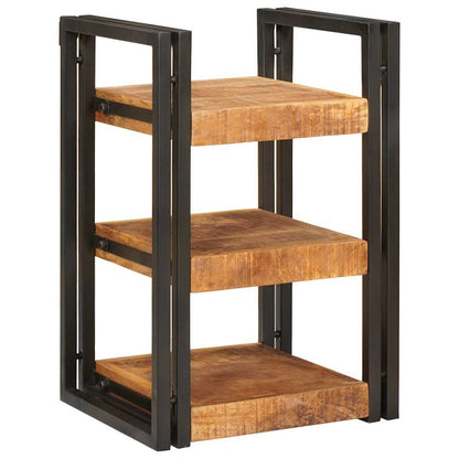 Nattbord Sengbord Brunt og Svart 38 x 33 x 58 cm Massiv mango tre