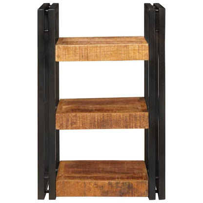 Nattbord Sengbord Brunt og Svart 38 x 33 x 58 cm Massiv mango tre