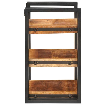 Nattbord Sengbord Brunt og Svart 38 x 33 x 58 cm Massiv mango tre