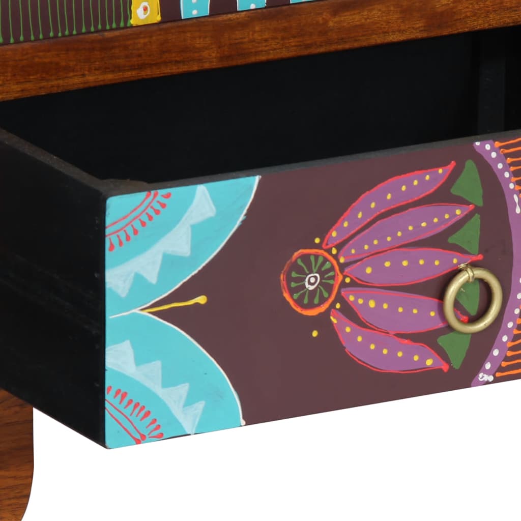 Skjenk Tre heltre akasie flerfarget 50x35x60 cm