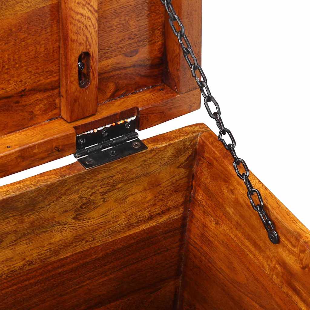 Oppbevaringskiste Flerfarget 50 x 30 x 40 cm heltre akasie