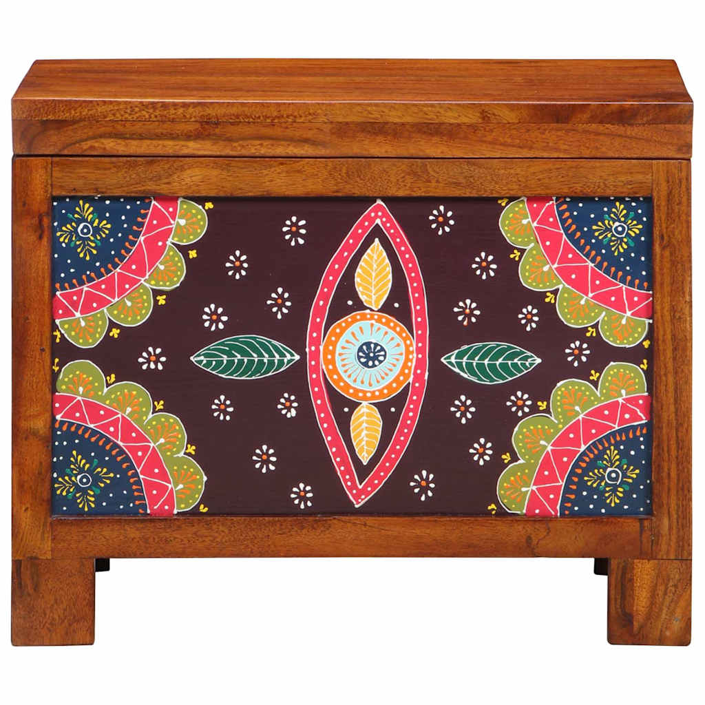 Oppbevaringskiste Flerfarget 50 x 30 x 40 cm heltre akasie