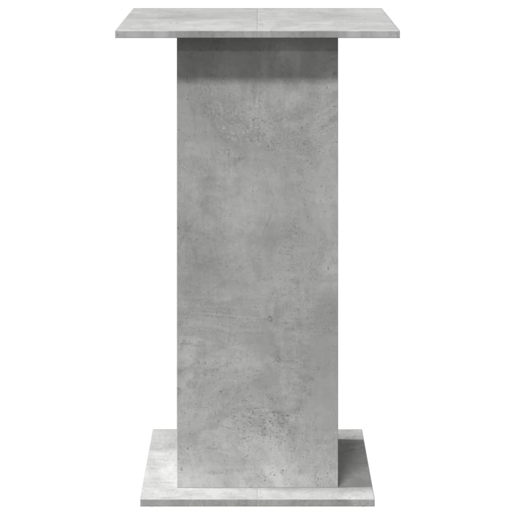 Barbord kafebord Bistrobord med oppbevaring betonggrå 60x60x102 cm konstruert tre