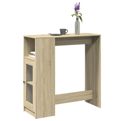 Barbord kafebord Bistrobord med stativer sonoma eik 101x40x103,5 cm konstruert tre