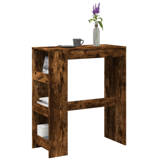 Barbord kafebord Bistrobord med stativer røkt eik 90x40x103,5 cm konstruert tre