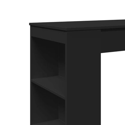 Barbord kafebord Bistrobord med stativer svart 95x47x103,5 cm konstruert tre