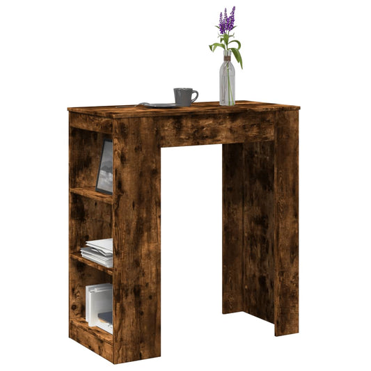 Barbord kafebord Bistrobord med stativer røkt eik 95x47x103,5 cm konstruert tre