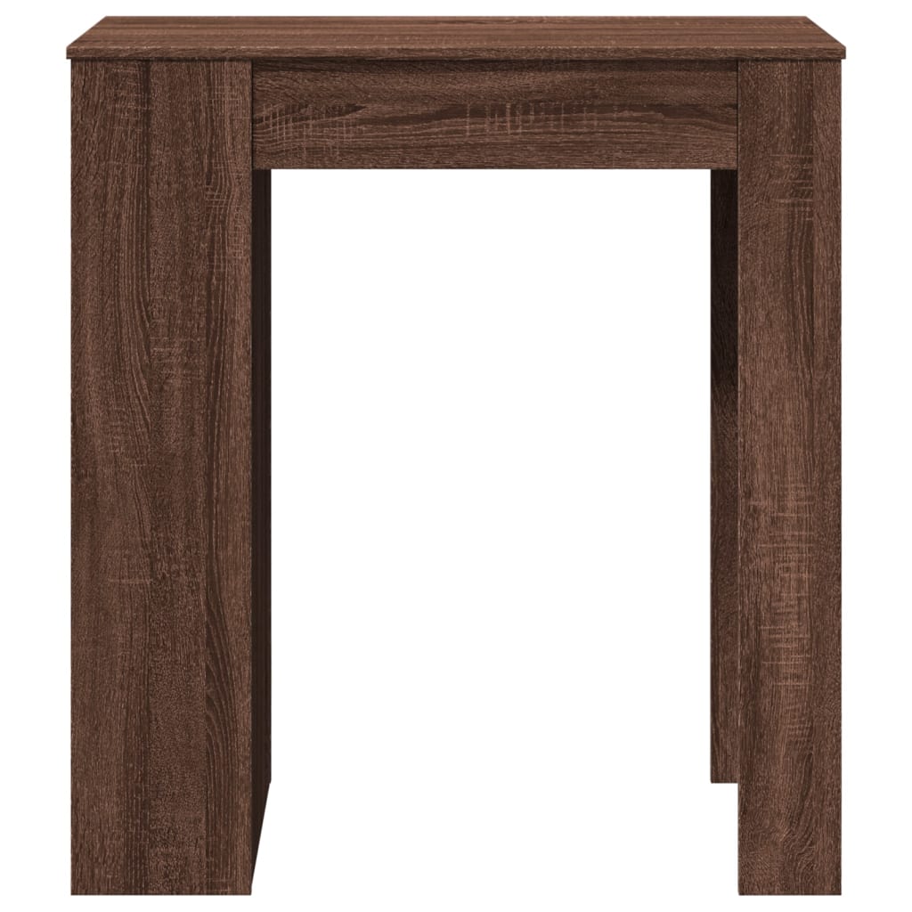 Barbord kafebord Bistrobord med stativer brun eik 95x47x103,5 cm konstruert tre