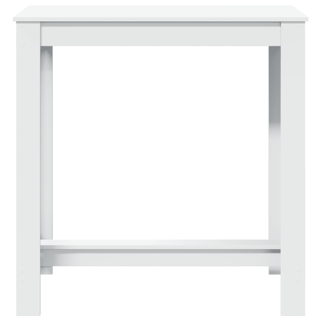 Barbord kafebord Bistrobord hvit 102x50x103,5 cm konstruert tre