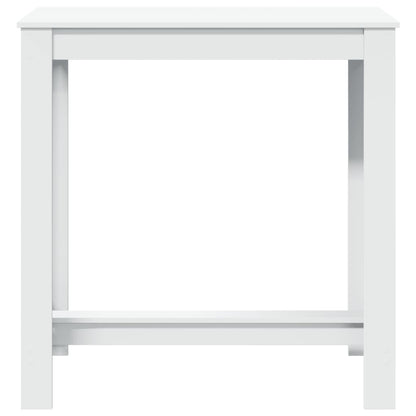 Barbord kafebord Bistrobord hvit 102x50x103,5 cm konstruert tre