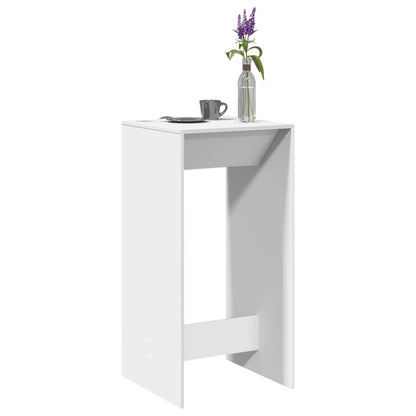 Barbord kafebord Bistrobord hvit 51x50x103,5 cm konstruert tre