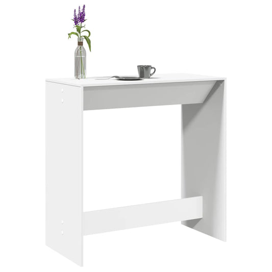 Barbord kafebord Bistrobord hvit 102x50x103,5 cm konstruert tre