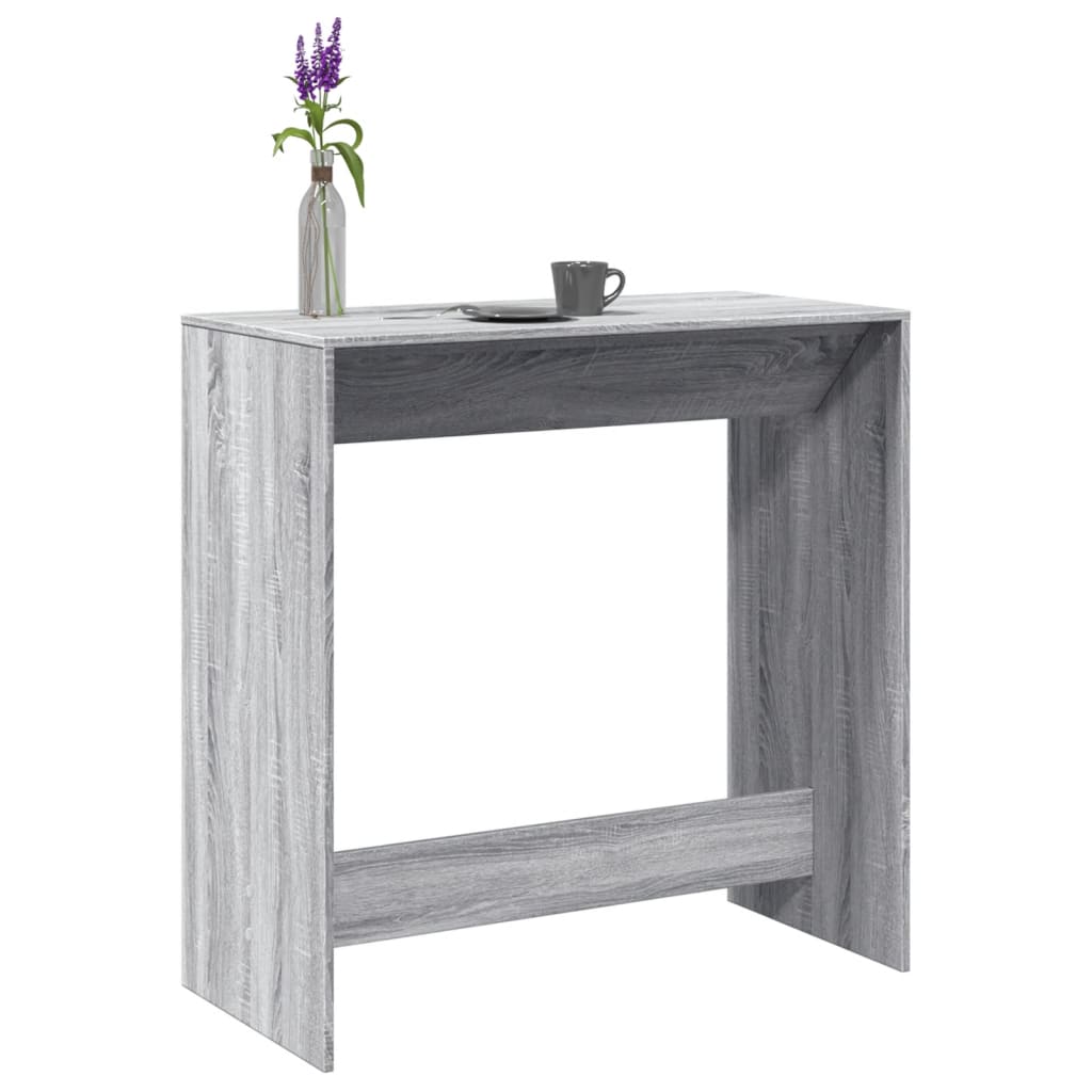 Barbord kafebord Bistrobord grå sonoma eik 102x50x103,5 cm konstruert tre