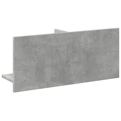 Vegghylle 70x16,5x30 cm betonggrå konstruert tre