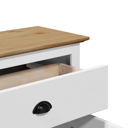 Hallmøbel Gangskap BODO Hvit og Brun 80x35x90 cm