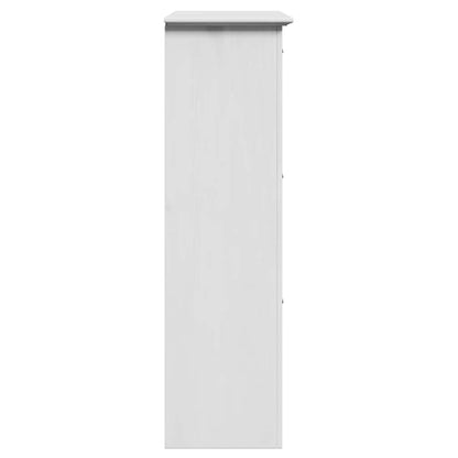 Skoskap Skohylle Skobenk Hvit BODO 80x35x118 cm