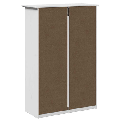 Skoskap Skohylle Skobenk Hvit BODO 80x35x118 cm