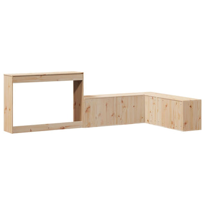 Nattbord Sengbord Tre med skrivebord 232x122x75 cm heltre furu