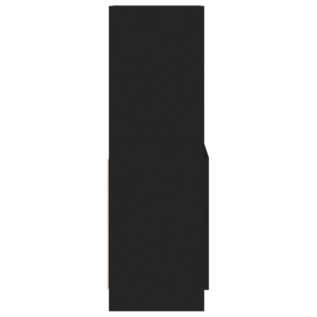 Skap Svart 63x33x100 cm