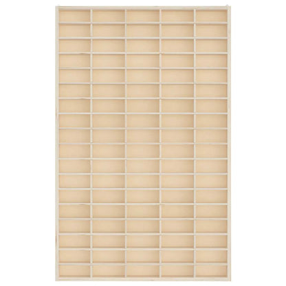 Vegghylle Tre samlerutstilling i Tre med 90 rom 50,5x4,5x79 cm