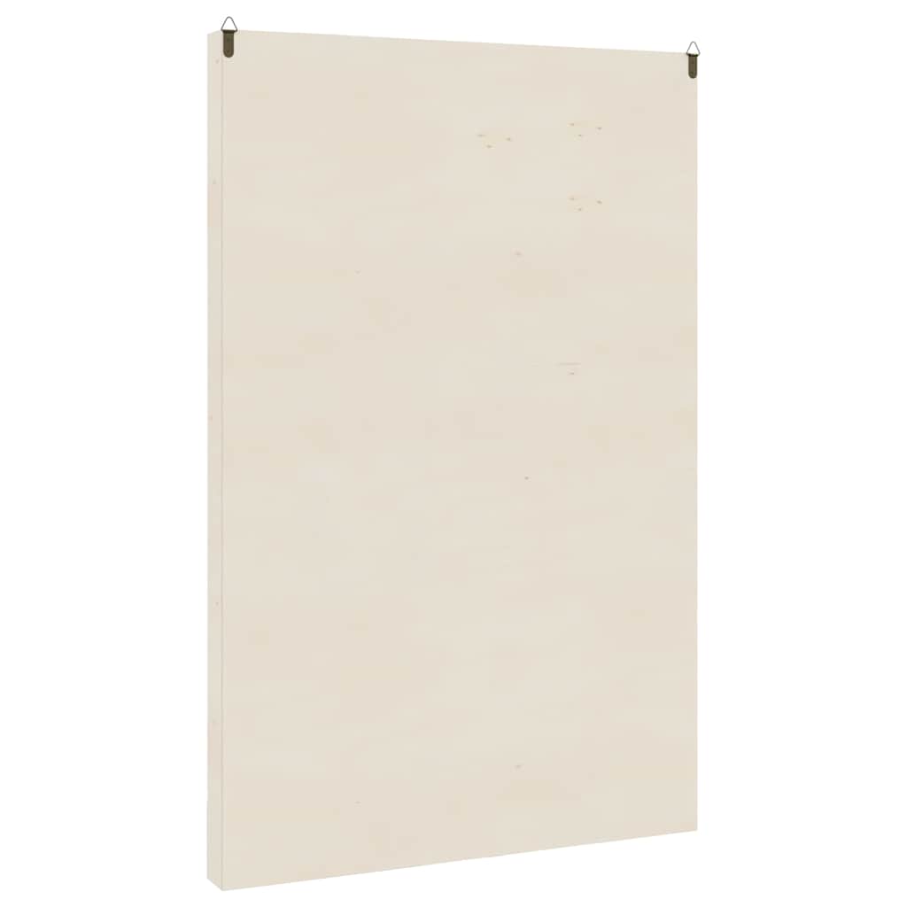 Vegghylle Tre samlerutstilling i Tre med 90 rom 50,5x4,5x79 cm