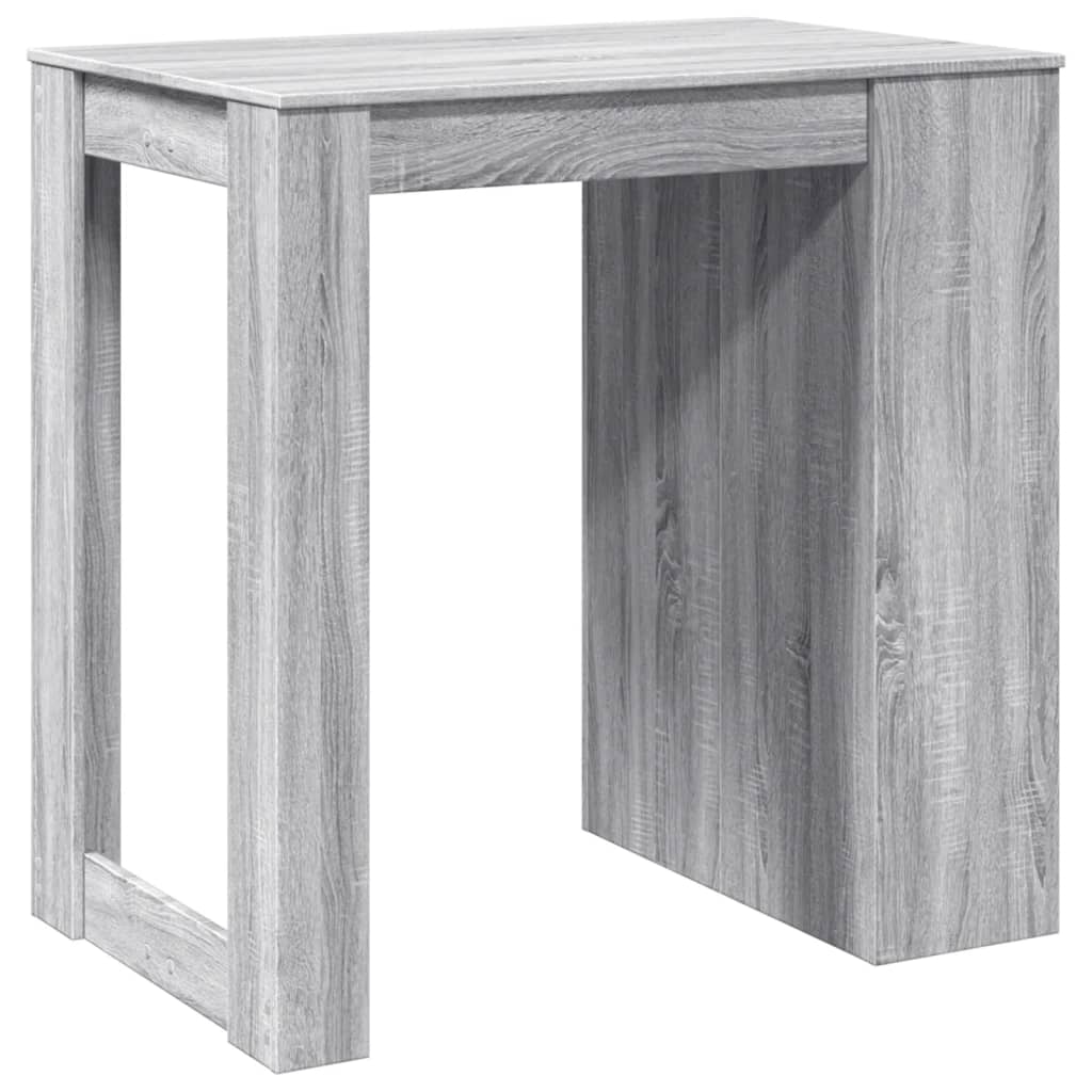 Barbord kafebord Bistrobord grå sonoma eik 102x70x103,5 cm konstruert tre