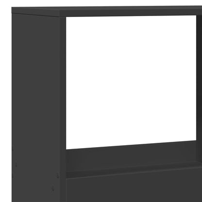 Bokhylle Svart 100x33x175 cm