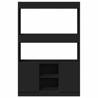 Skap Svart 92x33x140 cm