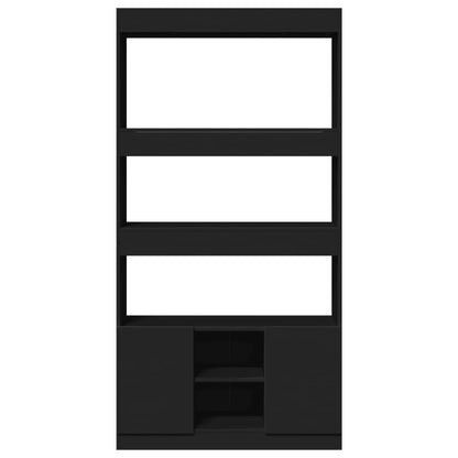 Skap Svart 92x33x180 cm