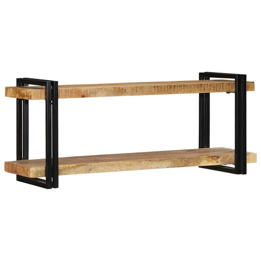 Vegghylle 110x33x45 cm grovt heltre mangotre