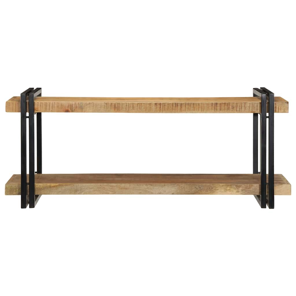 Vegghylle 110x33x45 cm grovt heltre mangotre