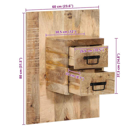 Nattbord Sengbord Tre heltre mangotre 60x32x80 cm
