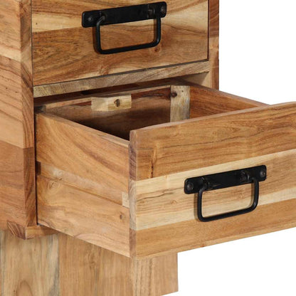 Nattbord Sengbord Tre Heltre Akasietre 60x32x80 cm