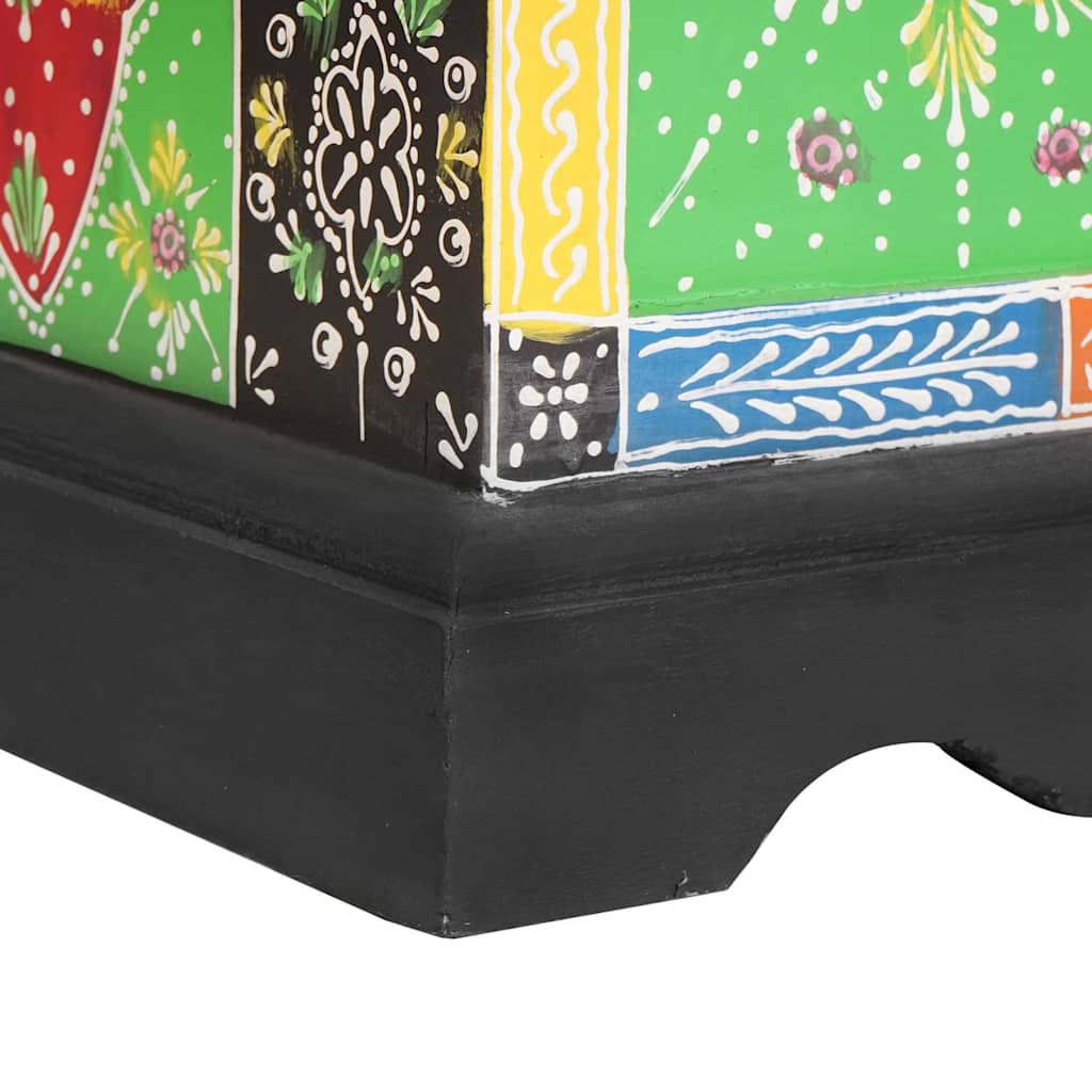 Oppbevaringskiste Flerfarget 40 x 30 x 30 cm Massivt mangotre