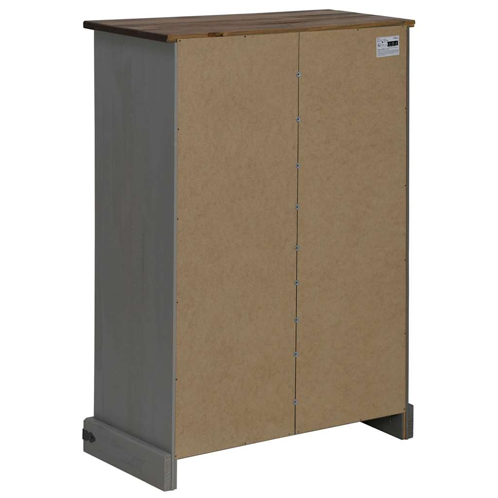 Vinstativ Vinskap HALDEN med vinstativer og skyvedørs Grå furu