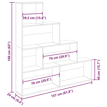 Bokhylle Artisan Eik 157x24x160 cm