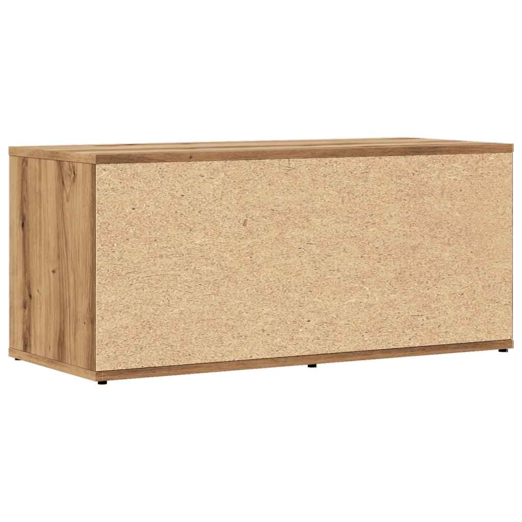 TV-benk artisan eik 80x34x35,5 cm konstruert tre