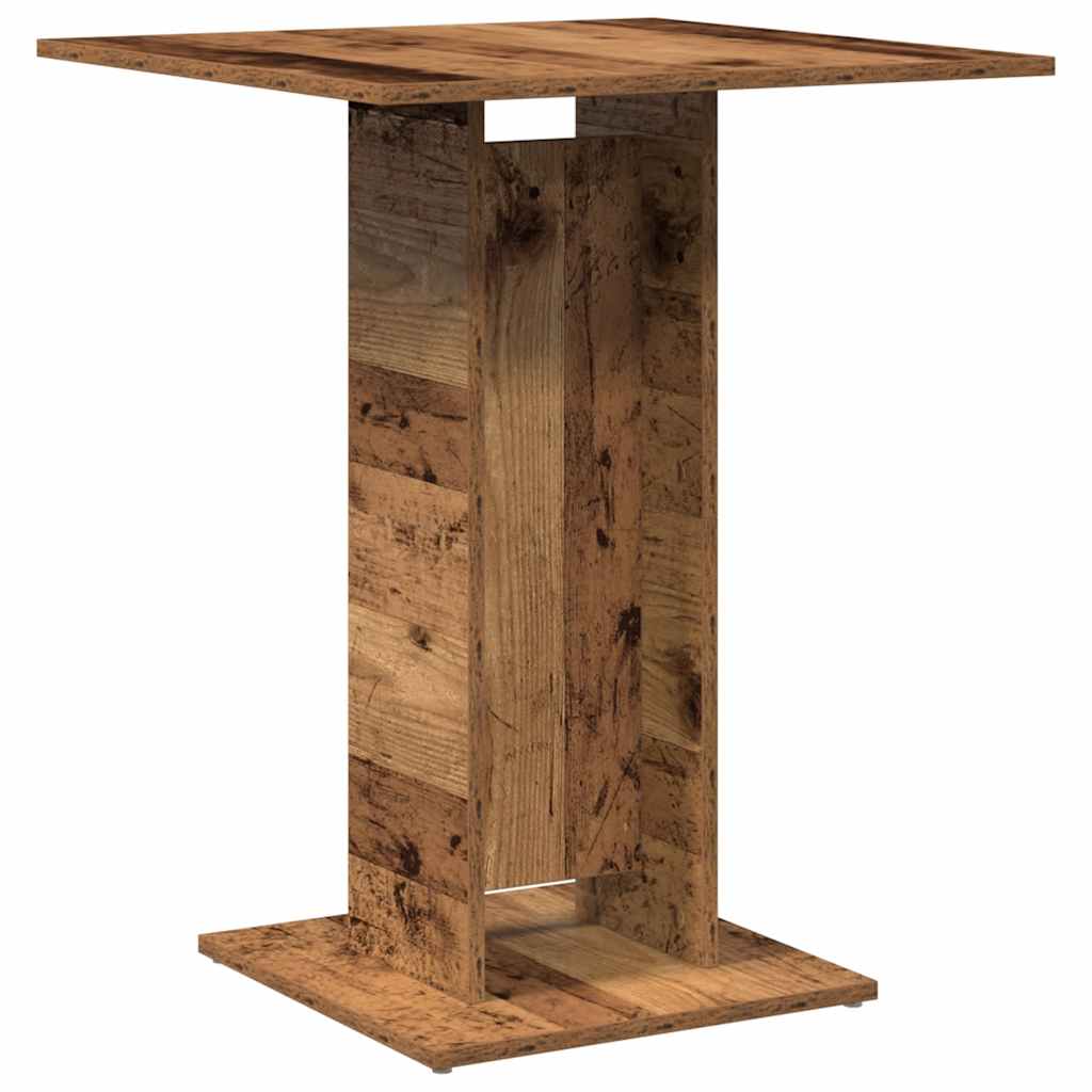 Barbord kafebord Bistrobord gammelt tre 60x60x75 cm konstruert tre