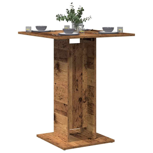 Barbord kafebord Bistrobord gammelt tre 60x60x75 cm konstruert tre