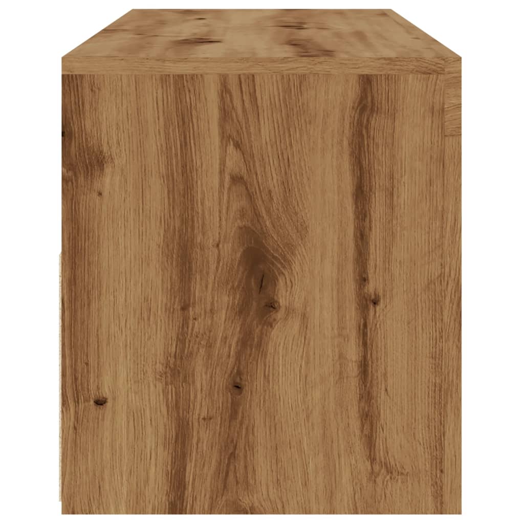 TV-Møbel Artisan Eik TV-benk med LED-lys 120x35x40 cm